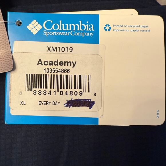 NWT Columbia PFG Dallas Cowboys Shirt XL Vented Omni-Shade Navy Blue UPF 40 - Picture 9 of 12